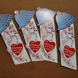 4 Vintage Die Cut Valentines